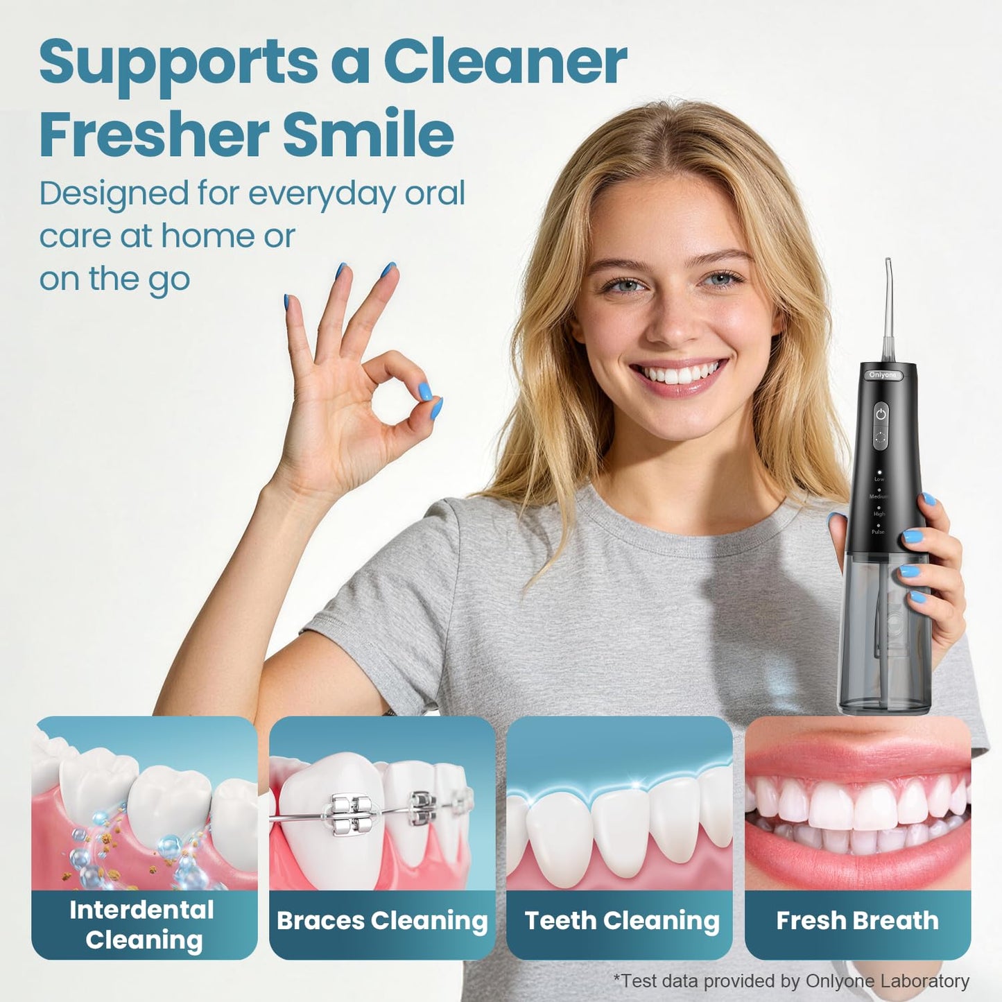 Onlyone Water Dental Flosser,Portable Oral Irrigator