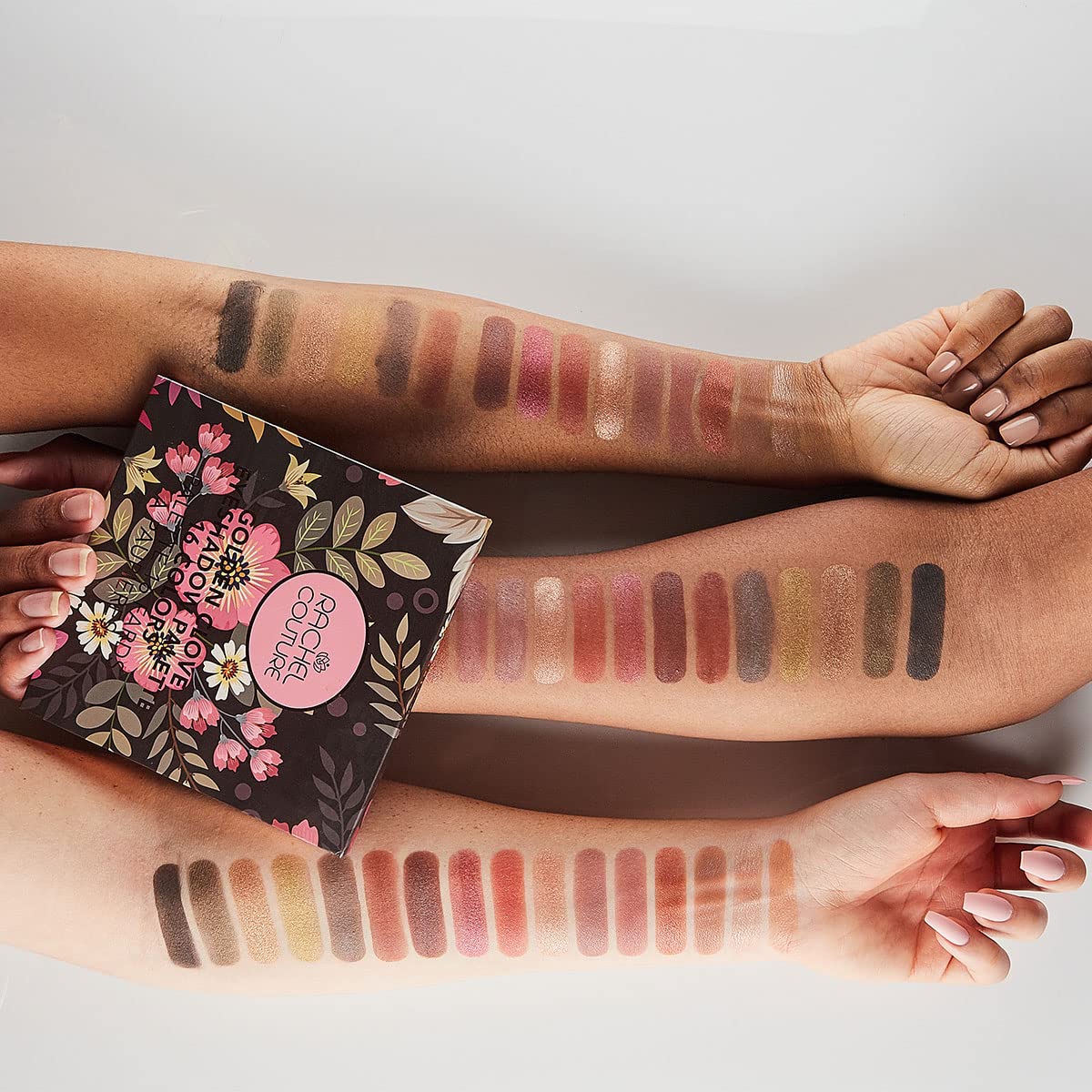 Rachel Couture Eyeshadow Palette with Natural Ingredients & Pure Pigments | Vegan & Cruelty-Free | Infused with Natural Botanical Extracts – 16 Colors - Golden Clove