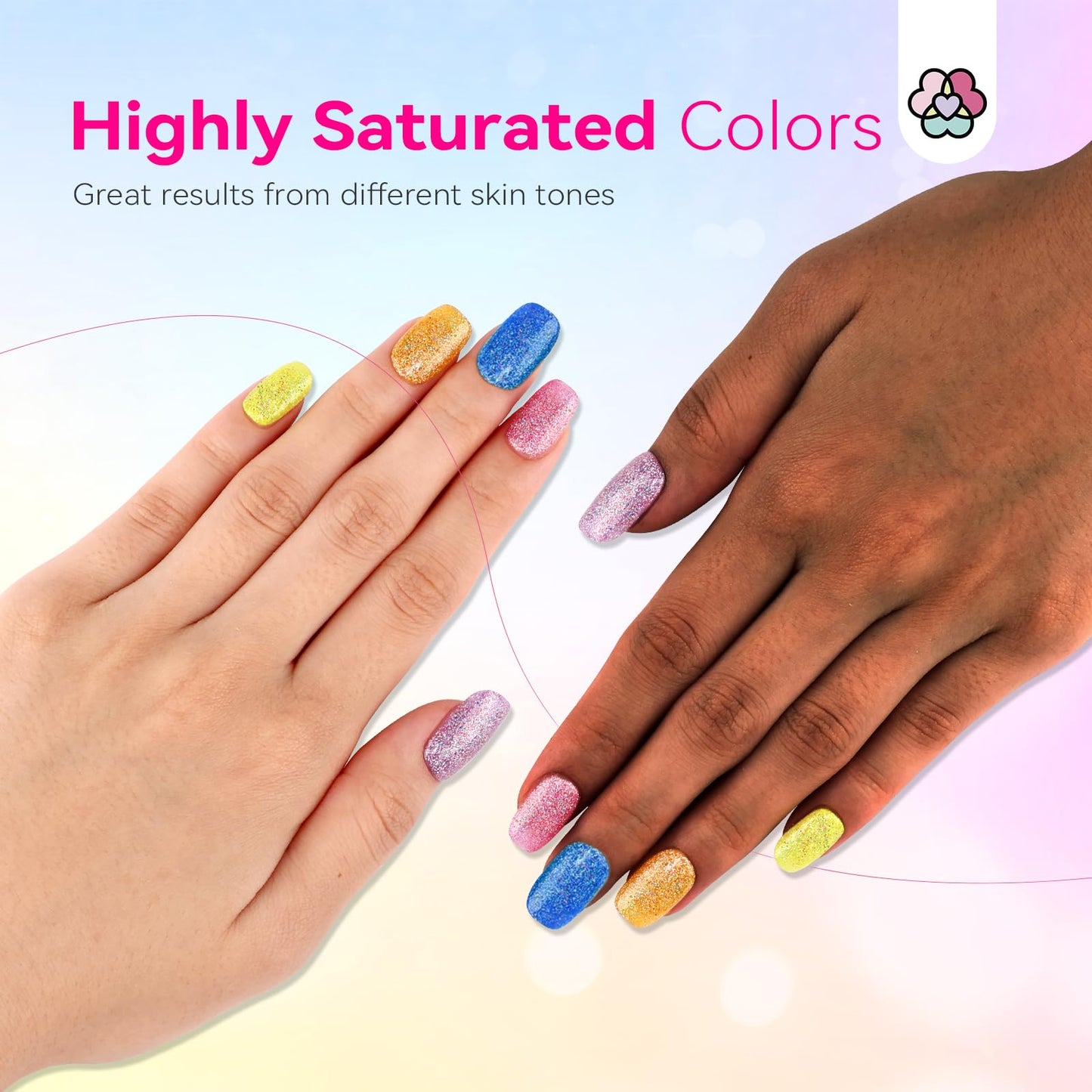 SAVILAND Nail Polish Set - 24 Colors Quick Dry Fingernail Polish Non Gel with Base Top Polish for Fingernail Toenail French Acrylic Art DIY