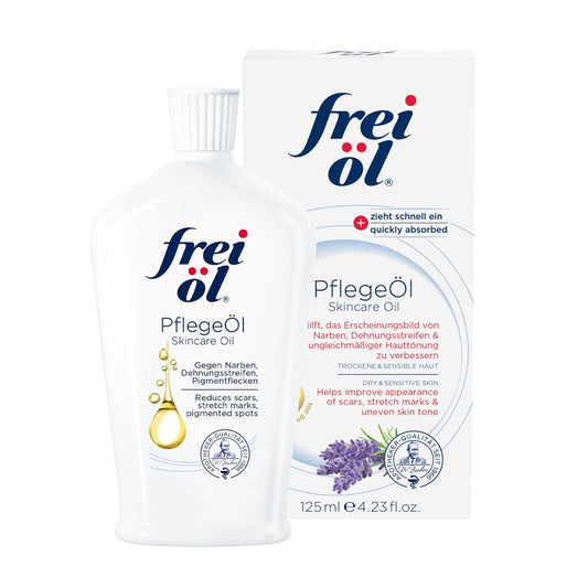 skincare oil – fast absorbing, nourishes skin soft and smooths – excellent as body oil for stretch marks removal and vitamin e oil for scars, microbiome-friendly and vegan, 125 ml / 4.23 Fl Oz