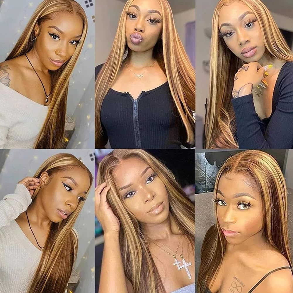 Highlight Honey Blonde Human Hair Bundles - Silky Soft Remy Straight Hair | 14, 16, 18 Inch