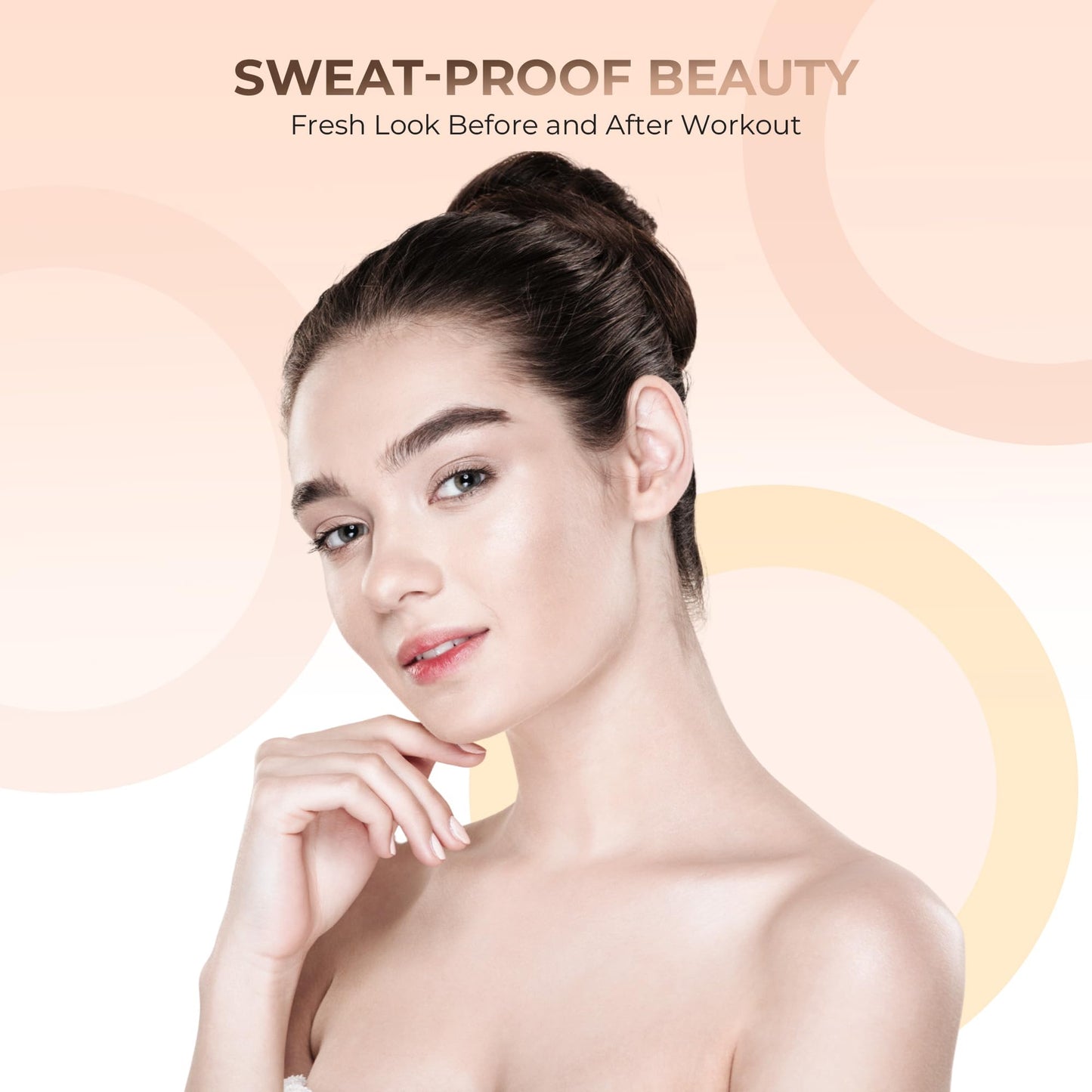 4pc Full Size Kit (Warm Shade) Mineral Makeup Matte Translucent Loose Foundation + Kabuki Brush + Concealer + Finishing Setting Powder + Bare Face Full Coverage SPF 30 All Skin Types Waterproof