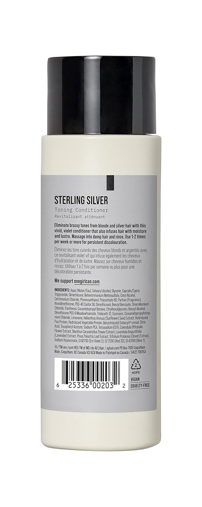 AG Care Sterling Silver Toning Shampoo - Brightens Blonde & Gray Hair