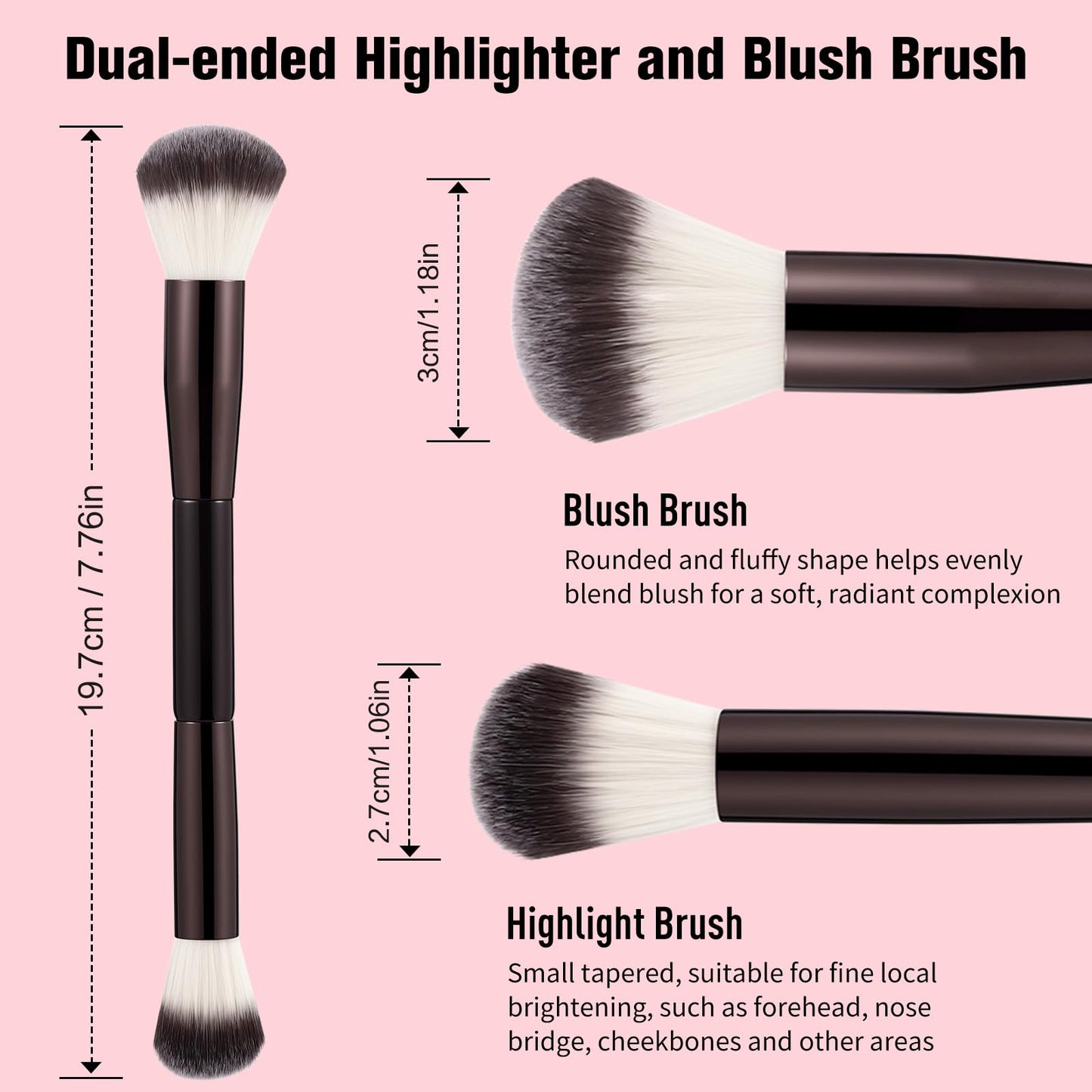 16 Color Contour Palette Makeup with 2 Brushes - Blush Highlighter Bronzer All-in-One Makeup Palette Contour Set - Face Cosmetics Gift, Holiday Beauty for Women (SET2)