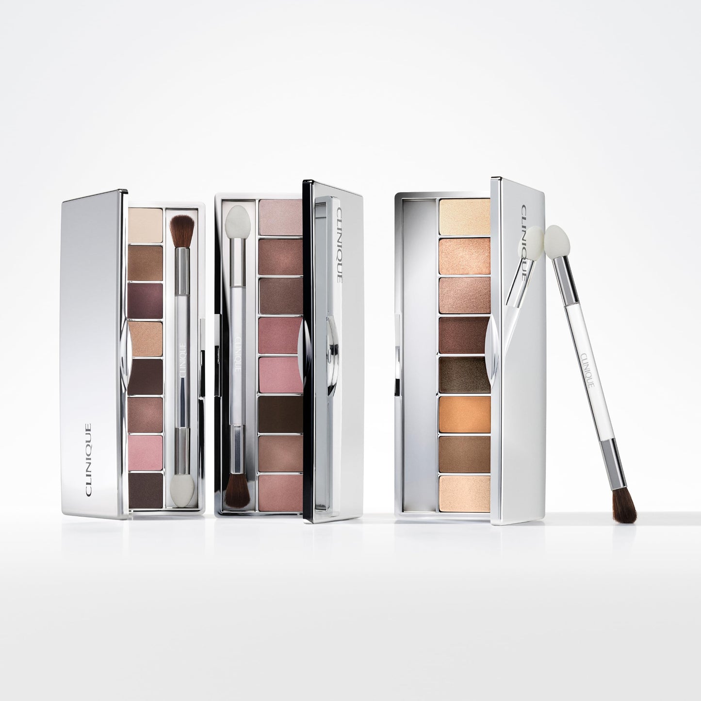 Clinique All About Shadow Eye Shadow Palette, 8 Silky + Buildable Shades | Safe For Sensitive Eyes, A Nude Honey Mood