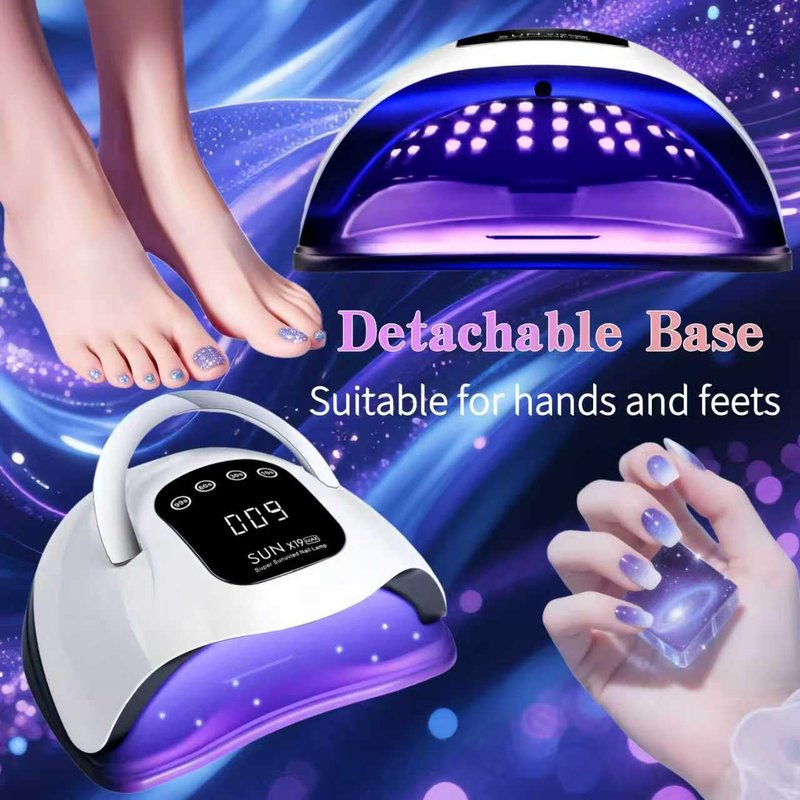 UV LED Nail Lamp with 72 Beads, 320W Nail Curing Lamps for Gel Polish with Automatic Sensor/4 Timer Setting,Led Nail Dryer, Professional Nail Art Drying Tools for Fingernail and Toenail.