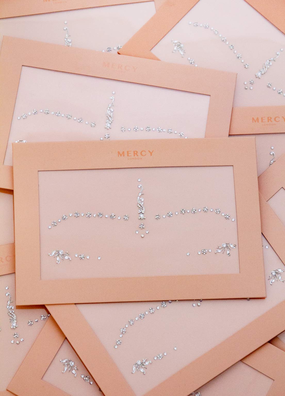 Gwen Silver Bindis ✮ MERCY LONDON Crystal Indian Bindi Face Jewels Gold Silver Bridal