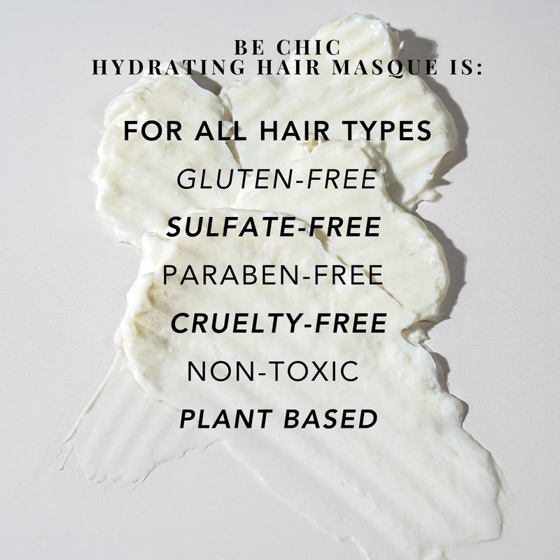 BE CHIC Hydrating Hair Masque by Becker Chicaiza – Damage Repair, Plant-Based, Shine Boosting, Color-Safe Hair Treatment