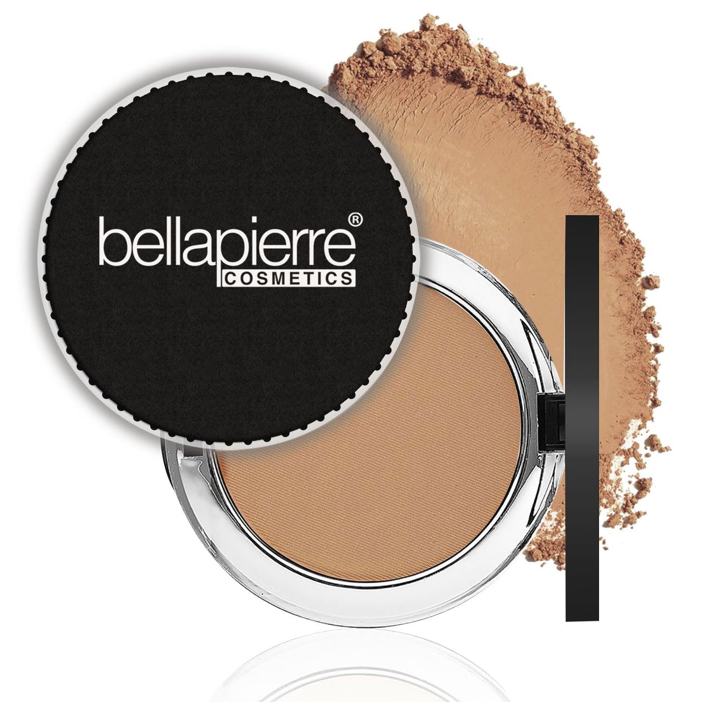 Bellapierre Compact Mineral Foundation SPF 15 – Pressed Powder Foundation, Concealer, Finishing & Setting Powder, On-the-Go Compact, Lightweight, Talc-Free, Non-Toxic – 0.35 oz - Nutmeg