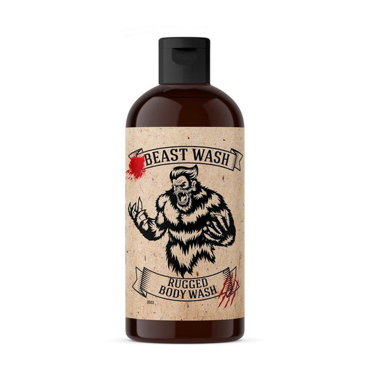Johnny Slicks Body Wash, Supports Clean & Hydrated Skin, with Activated Charcoal, Organic Oils and Exfoliants, Rugged Scent, 16 Oz
