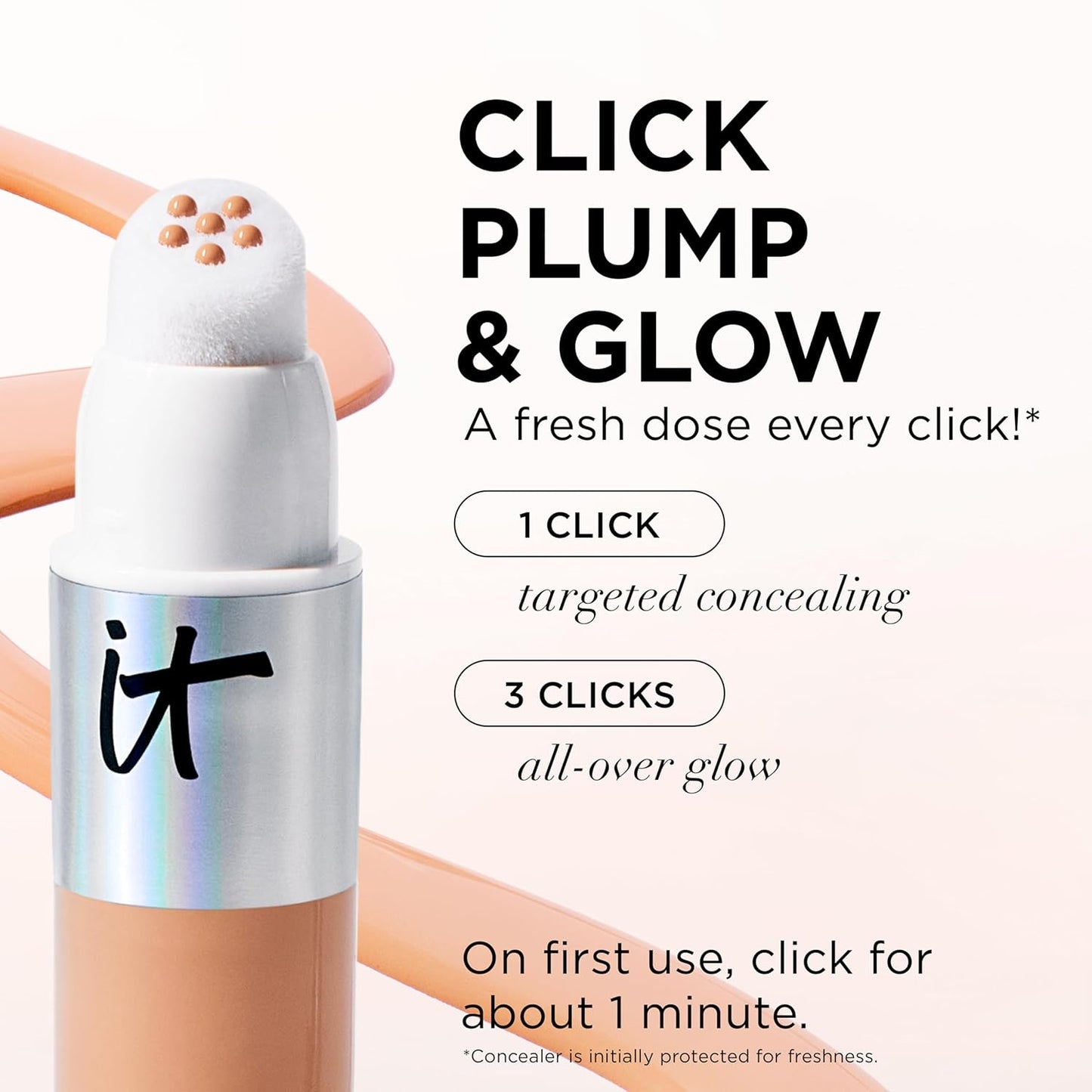 IT Cosmetics Radiant Concealer - Hydrating, Creaseless Medium Coverage with Niacinamide & Hyaluronic Acid | 0.2 Fl Oz