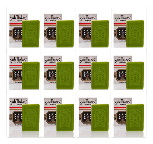 Siete Machos URANIA Soap - Jabon Siete Machos 3.17 oz. / 90g (12 Pack)