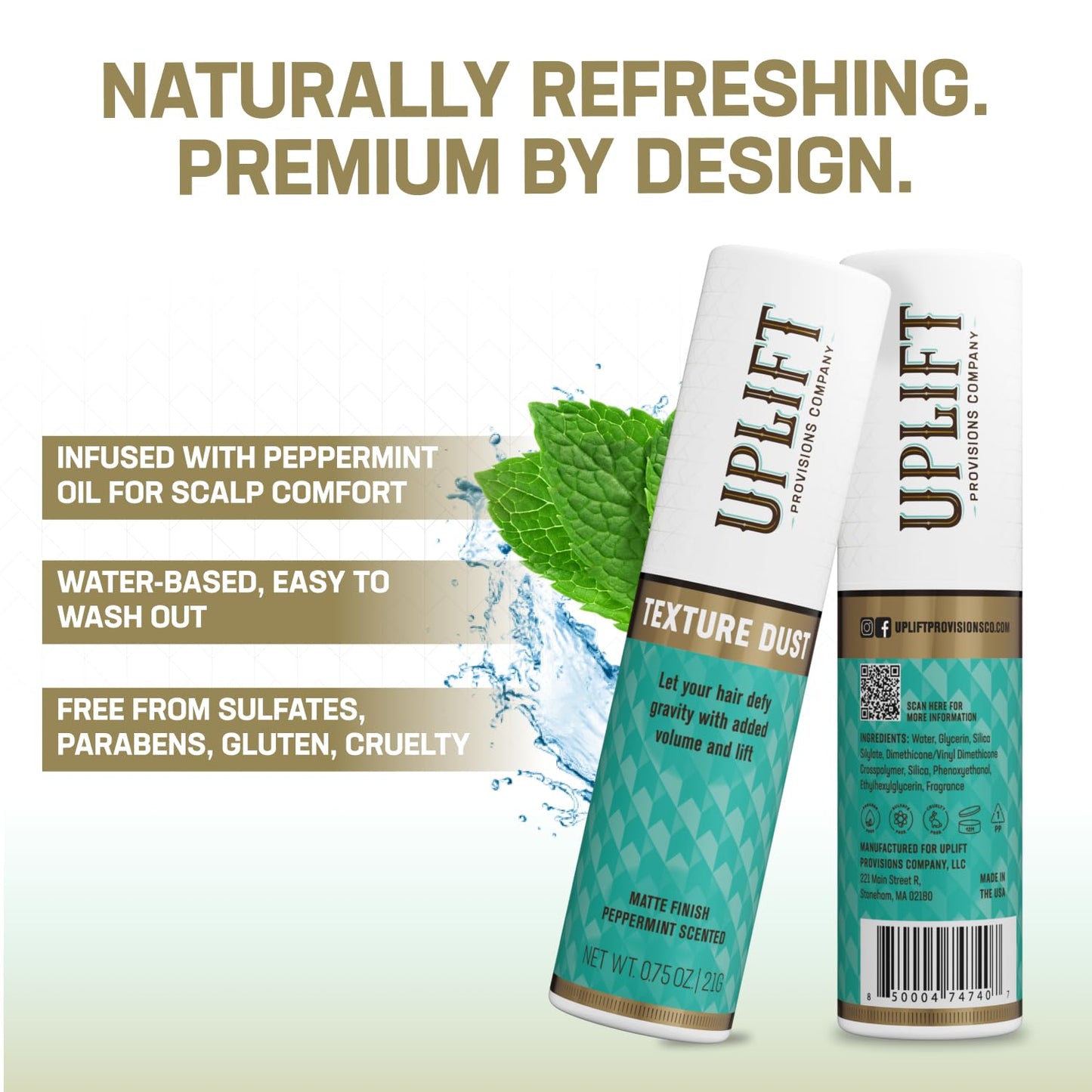 Uplift Texture Dust - Hair Styling Powder for Volume & Lift | Natural Matte Finish, 0.75 oz