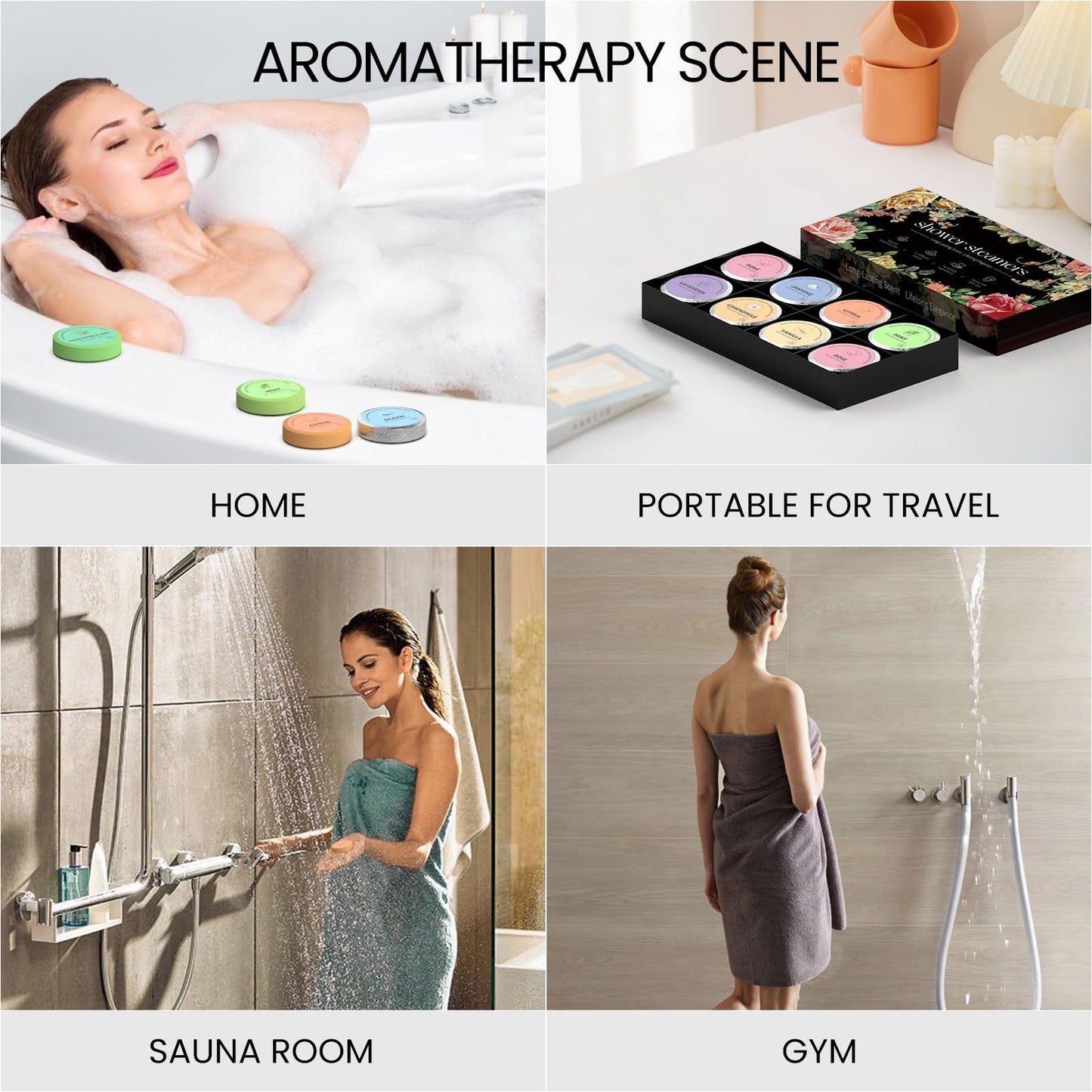ZIAKEAU Shower Steamers Aromatherapy 16 Packs Christmas Gifts for Women Shower Bombs Relaxation Gifts for Women Shower Essentials Ideal Self Care & Stress Relief Gifts