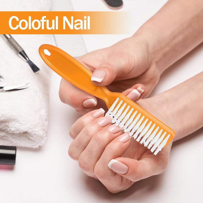 Mifoci 120 Pcs Nail Brush Set - Soft & Stiff Bristles for Manicure & Pedicure | Cute Colors