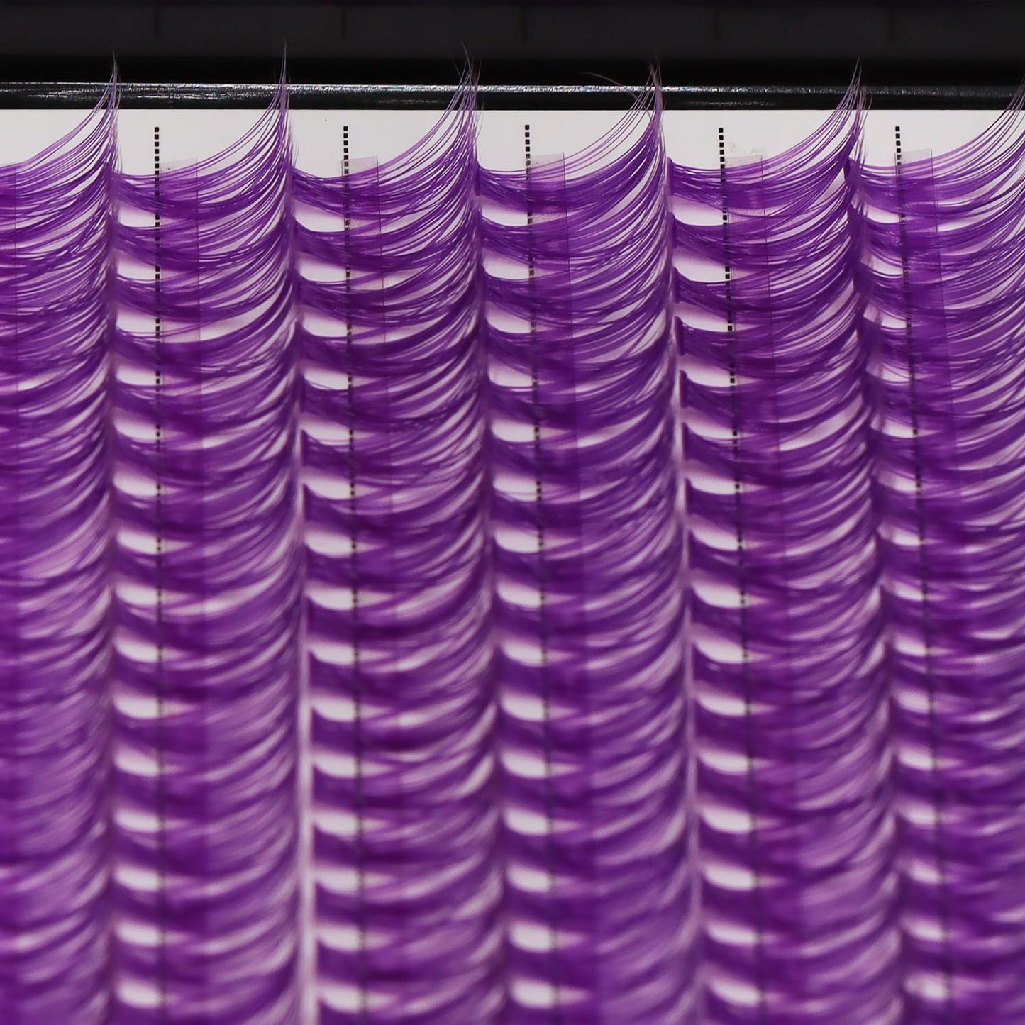 12Rows 40D Purple Color Individual False Eyelashes Large tray 240 Clusters 3D Volume Eyelashes Extensions Thickness 0.07mm D Curl Makeup Colorful Eye Lashes Cluster Beauty Tools (16mm)