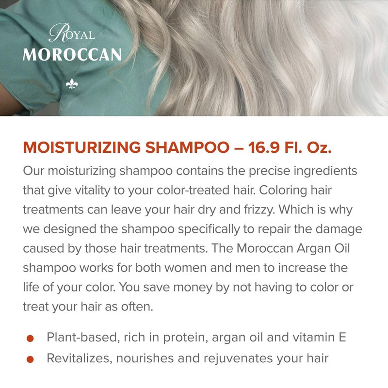 Royal Moroccan Sulfate-Free Shampoo, 500 ml, 16.9 oz