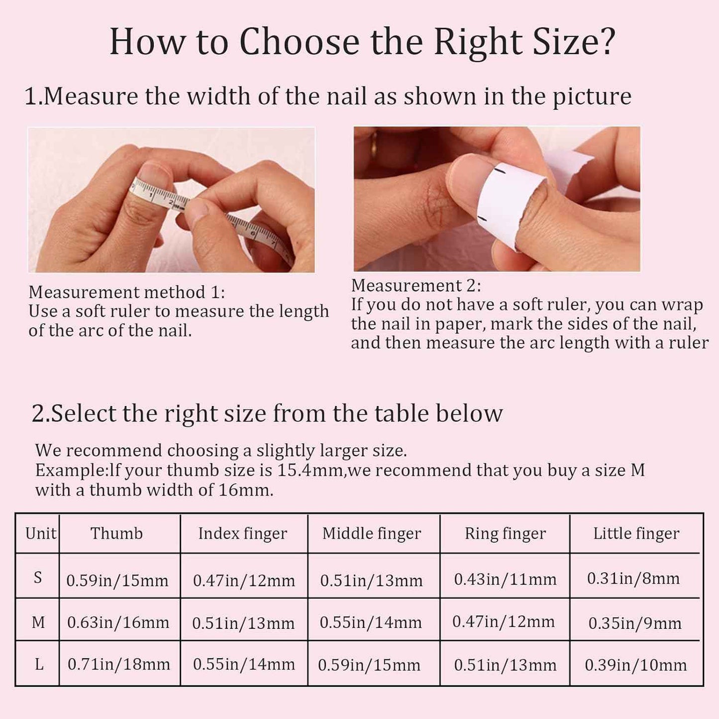 Luxury Pink Acrylic Nail Tips with Crystals - Reusable Long Square Press-On Nails (10 Pcs, Size M)