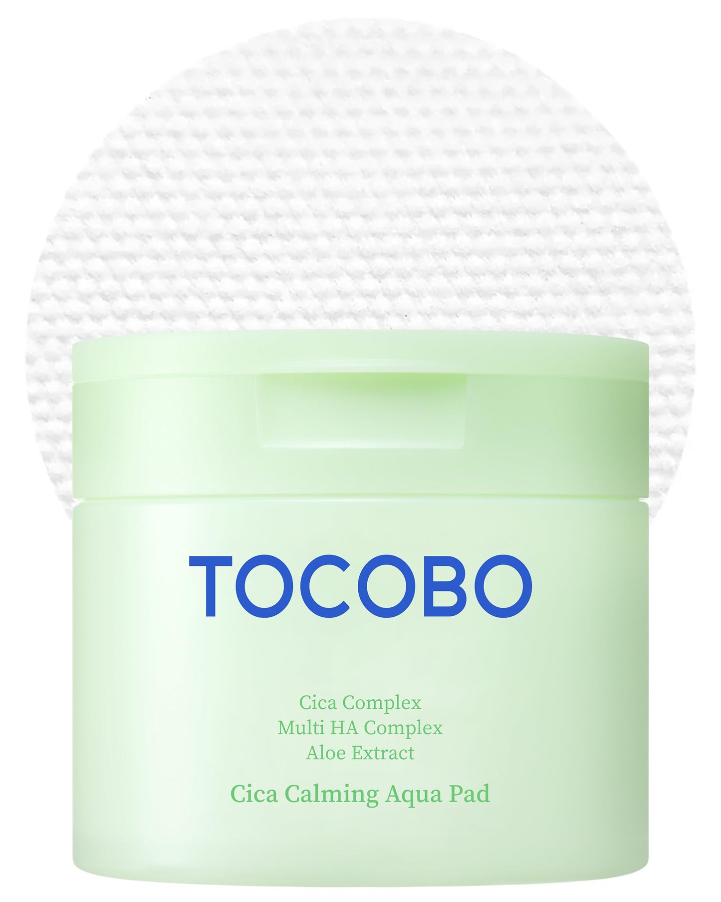 TOCOBO CICA Calming Aqua Toner Pad – Korean Vegan Dual-Sided Toner Pads with Fermented CICA, Aloe & Multi-Hyaluronic Acid – 3-Second Soothing and Cooling Care for Sensitive, Heated Skin, 60 Pads