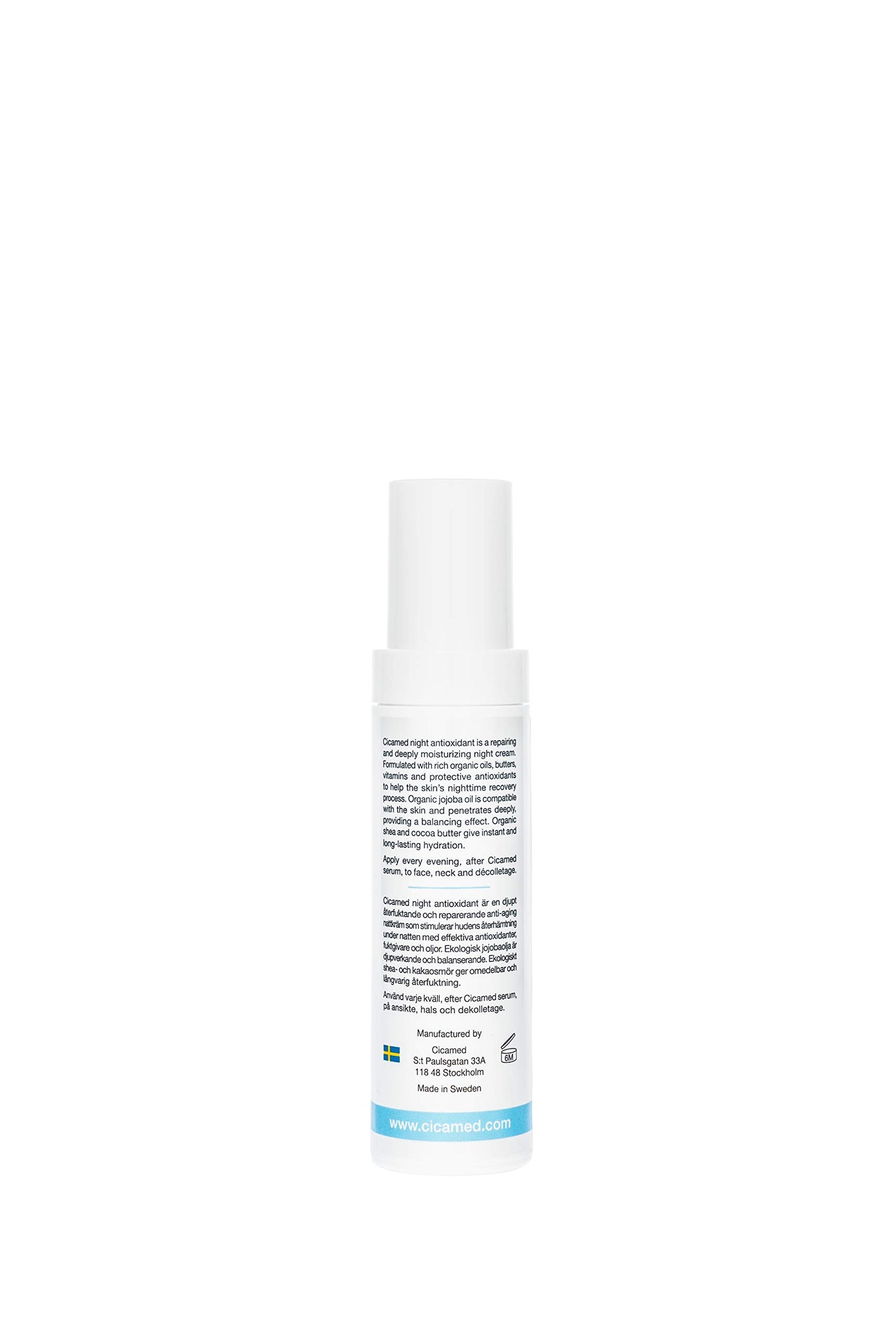 Cicamed Advanced Night Repair Antioxidant Facial Moisturizer Cream, Organic Science