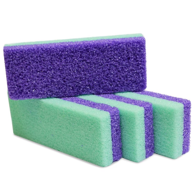 Karlash Professional Pedicure Foot Pumice Stone for Feet Skin Callus Remover and Scrubber for Dead Skins 2 Sided (Pack of 4)