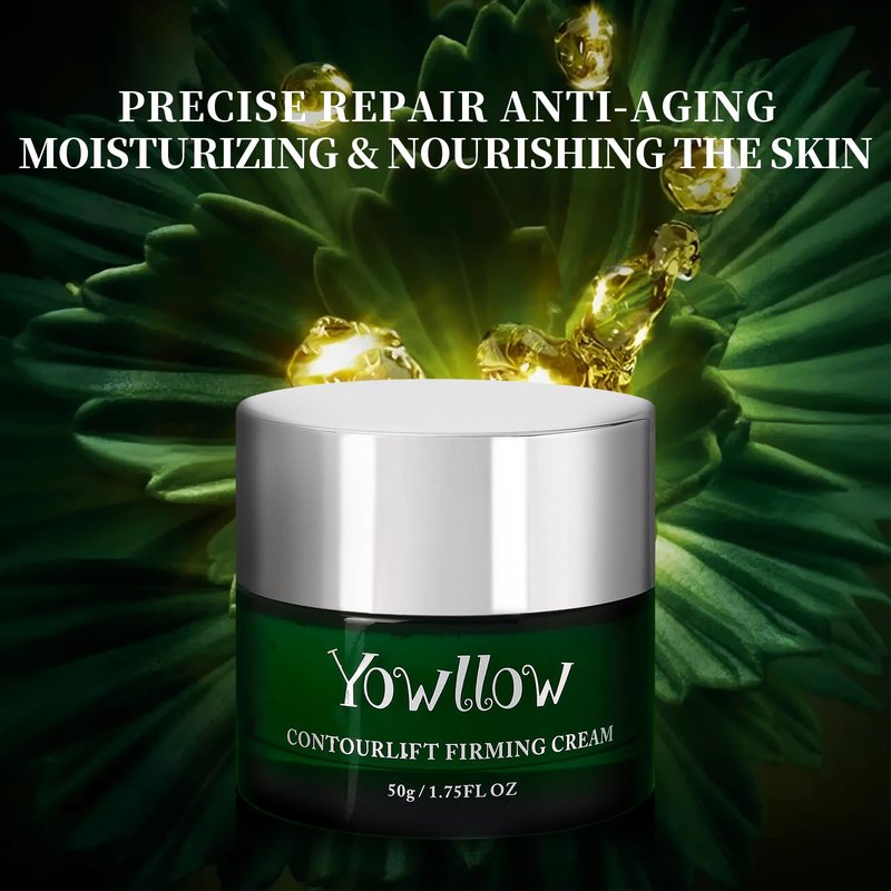Yowllow Anti-Aging Skin Moisturizer,Hydrating & Firming Skin Cream to Help Face Neck Lifting,Tightening and Reduce Wrinkle,Lightweight Repair Cream (White, 1.75 FL OZ)