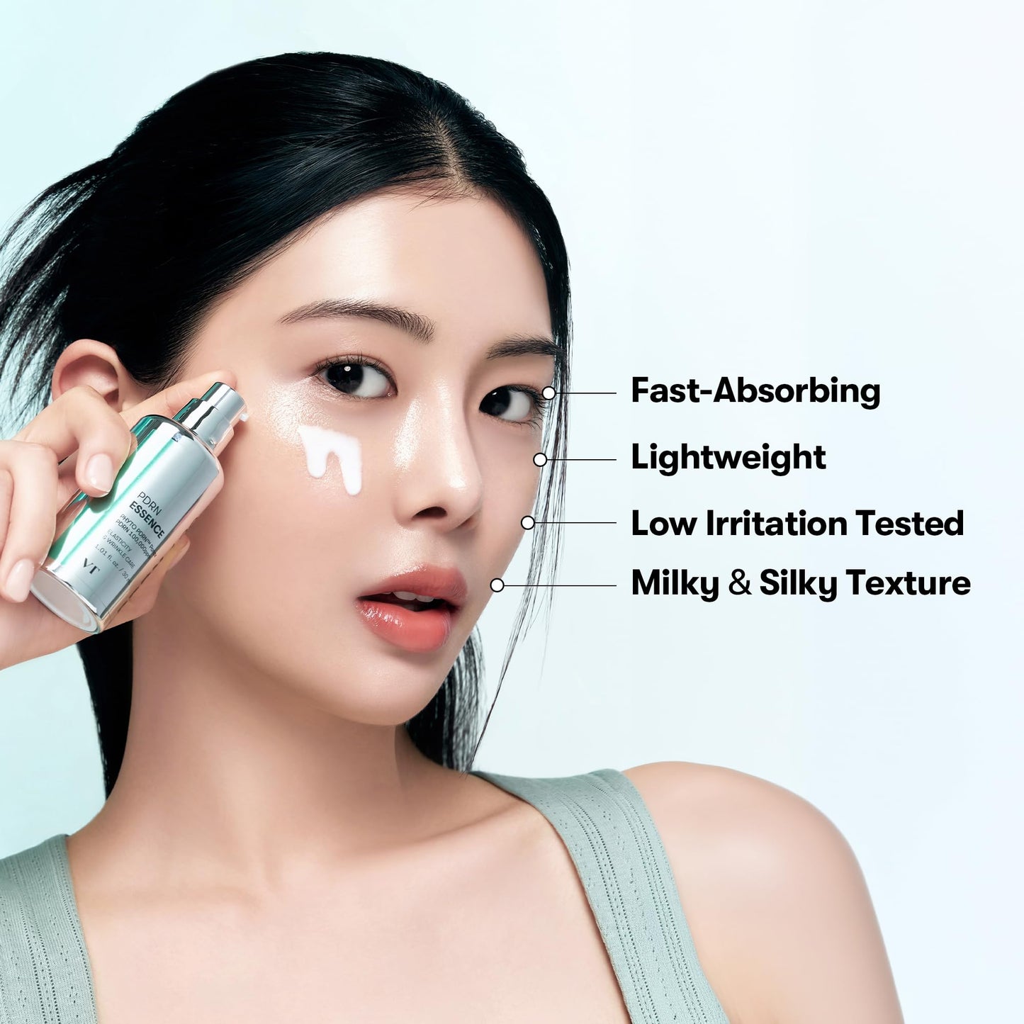 VT COSMETICS PDRN 100 Essence, Intensive Glow Serum, 100,000ppm Vegan PDRN, Skin Restoration & Plumping, Hydrating & Moisturizing, Firming, Fine Lines, Korean Skincare 1.01 fl. Oz.