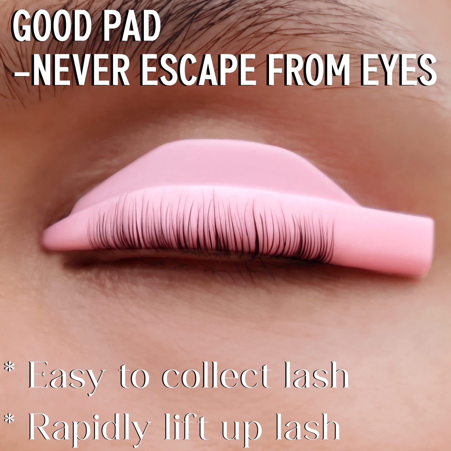 Lash Lift Pads Shield, DIY Eyelash Lift Pad, Perm Rods 6 Size Lifting Eyelashes Up Rapidly Super Curl Lami Lamination Roller Guards 6 Pairs Easily Stay on Eyes Well Soft Silicone(Mega L curling)