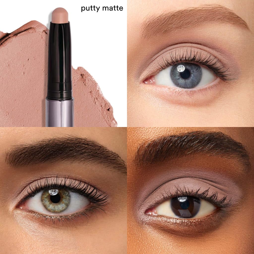 Julep Eyeshadow 101 Cream-to-Powder Waterproof Eyeshadow Stick – Putty Matte – Long-Lasting, Buildable, Crease-Proof, Cruelty Free, Matte Finish with Built-In Smudger