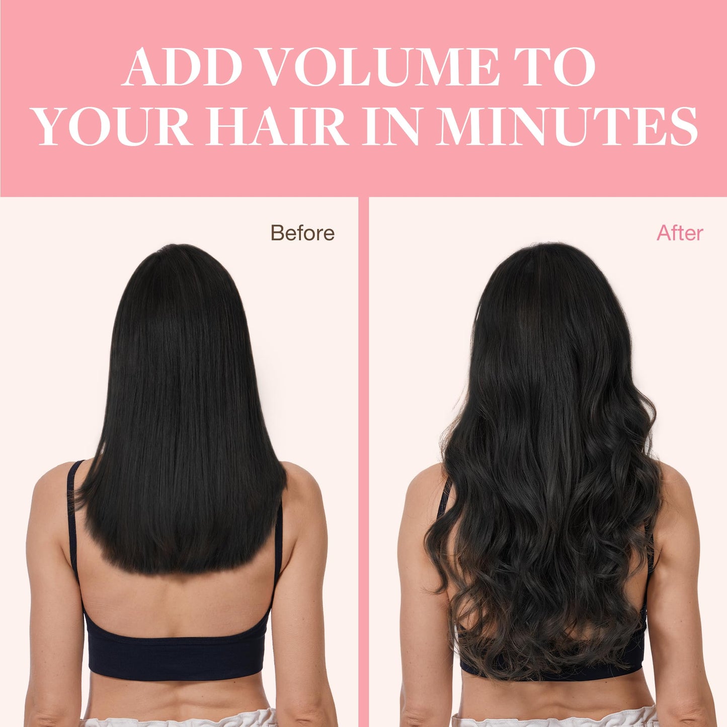 GOO GOO Clip in Hair Extensions Real Human Hair, Remy Human Hair Extensions Clip ins for Women, Natural Human Hair
