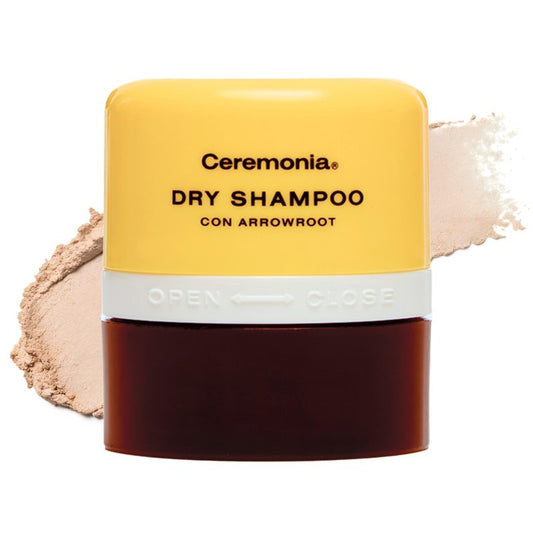 Ceremonia Dry Shampoo con Arrowroot | Oil-Absorbing Powder for Hair with Aloe Vera for Soothing Scalp | Non-Aersol, All Hair Types, 0.35 oz