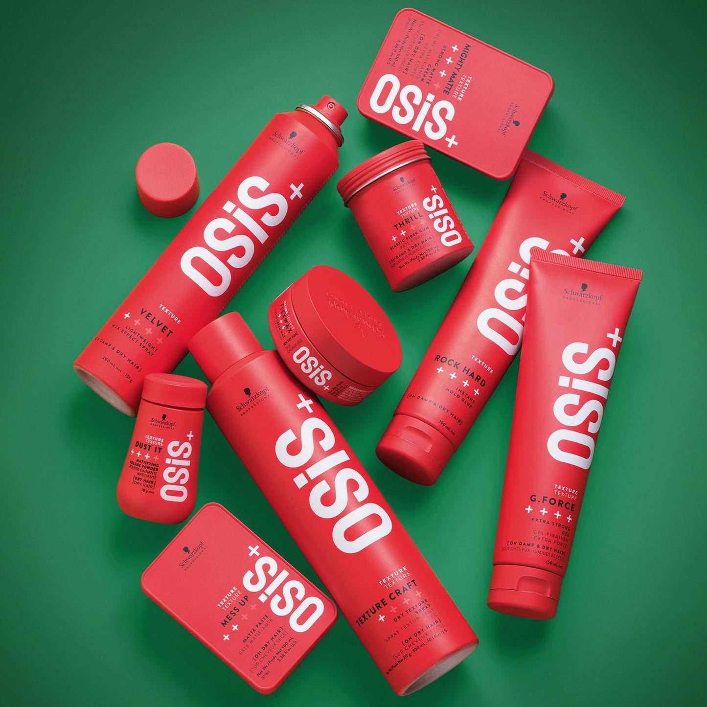 OSiS+ Dust It – Mattifying Volume Powder – long-lasting Hold, Strong Control and Separation – Matte Effect Texturizer Product for Wild Hair Styling and Volumizing, 0.35 oz