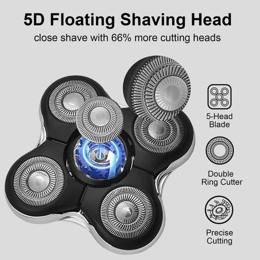 Balder Pro Replacement Head Compatible with remington Balder Pro XR7000 Shaver 5 Blades Replacement Head Compatible with remington Shaver Replacement Heads Precision Electric Shaving for Bald Men-2PCS