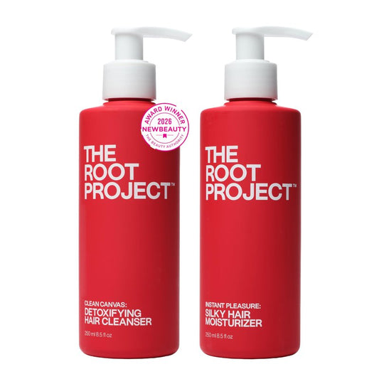 The Root Project The Power Duo Set | Includes Clean Canvas Shampoo and Instant Pleasure Conditioner | Detoxifies Scalp, Hydrates Hair | Dermatologist-Tested