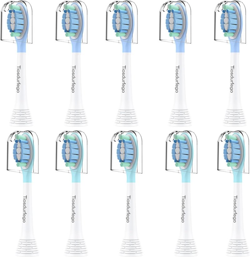 Philips Sonicare Replacement Toothbrush Heads - C3 Electric Brush Heads | 10-Pack Compatible with Sonicare 4100