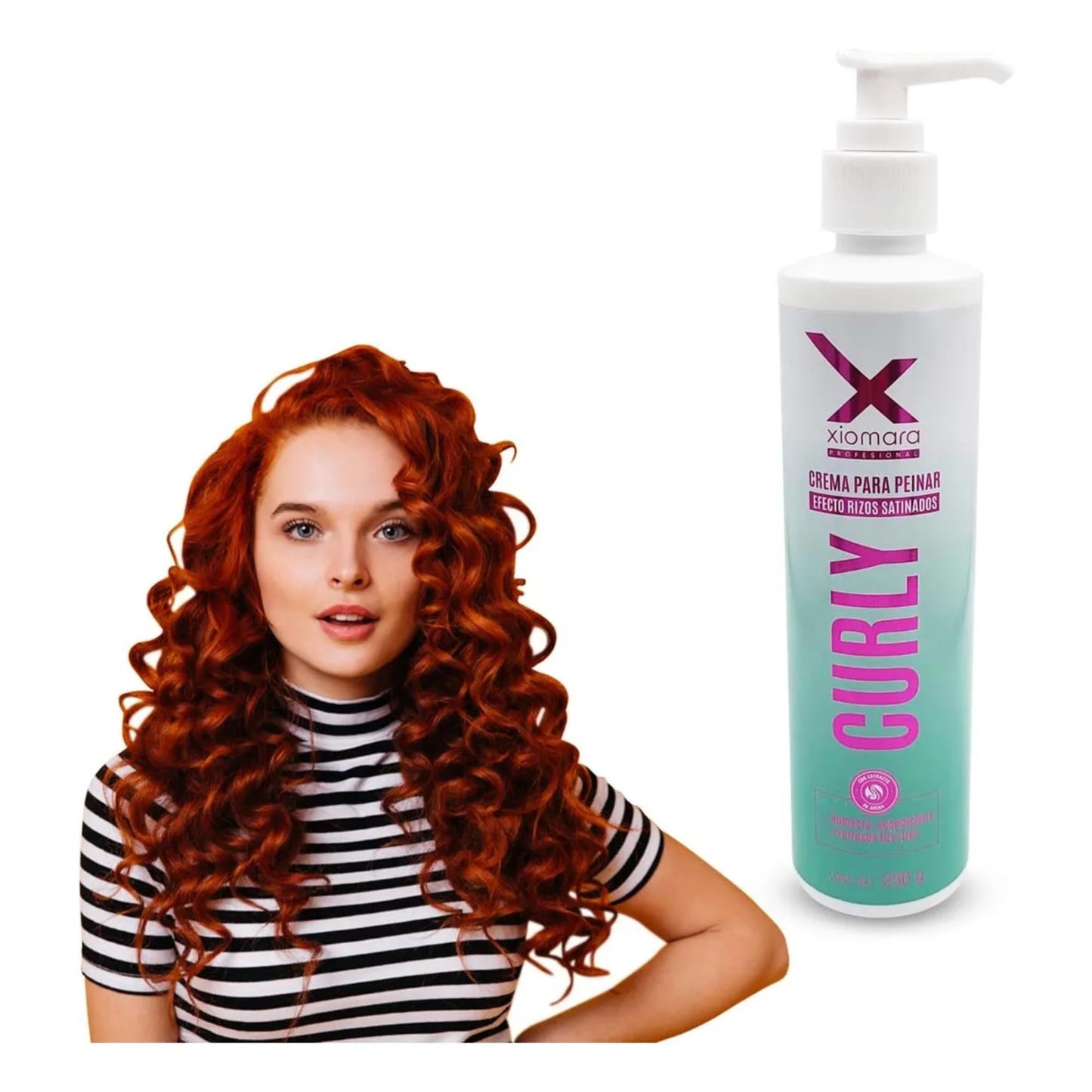 Xiomara Curl Cream for Straight Hair, Curling Cream for Wavy Hair, Curl Defining, Frizz Control for Curly Hair, 4.85 fl oz
