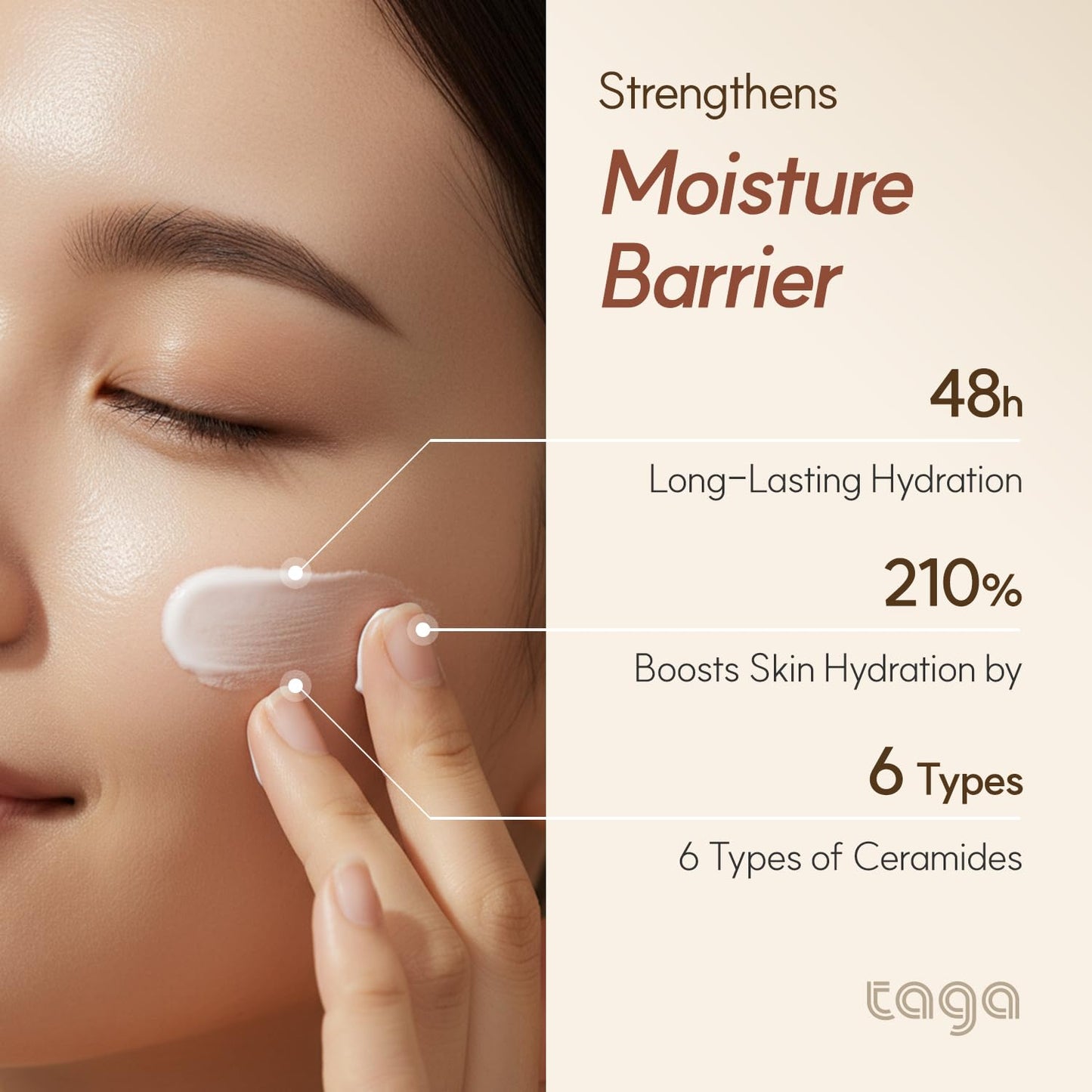 TAGA ATO Lotion 250ml - Vegan Hypoallergenic Moisturizer for Sensitive Skin | Fast-Absorbing, Non-Sticky Hydration