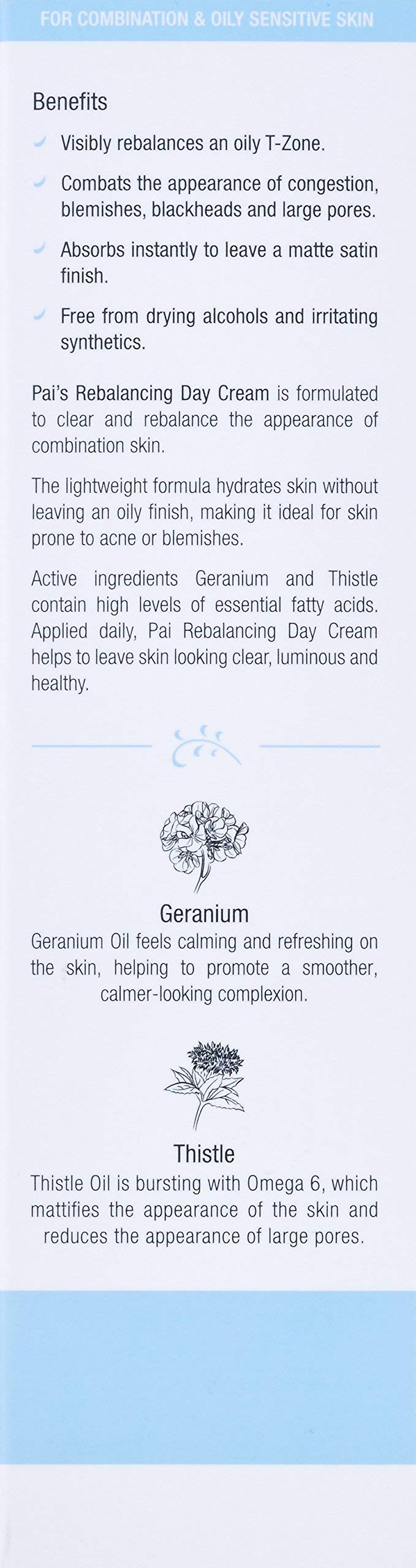PAI SKINCARE - The Pioneer: Geranium + Thistle Mattifying Moisturizer | Natural, Vegan, Sensitive Skincare (1.7 Fl Oz | 50 mL)
