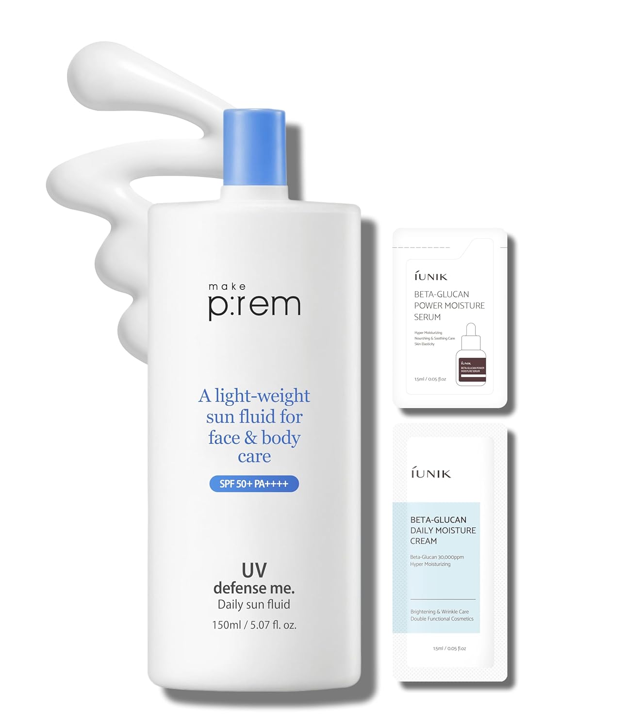 Defense Me Daily Vegan Sun Fluid SPF 50+ | Non-Greasy, Hydrating Sunscreen for Sensitive, Acne-Prone Skin