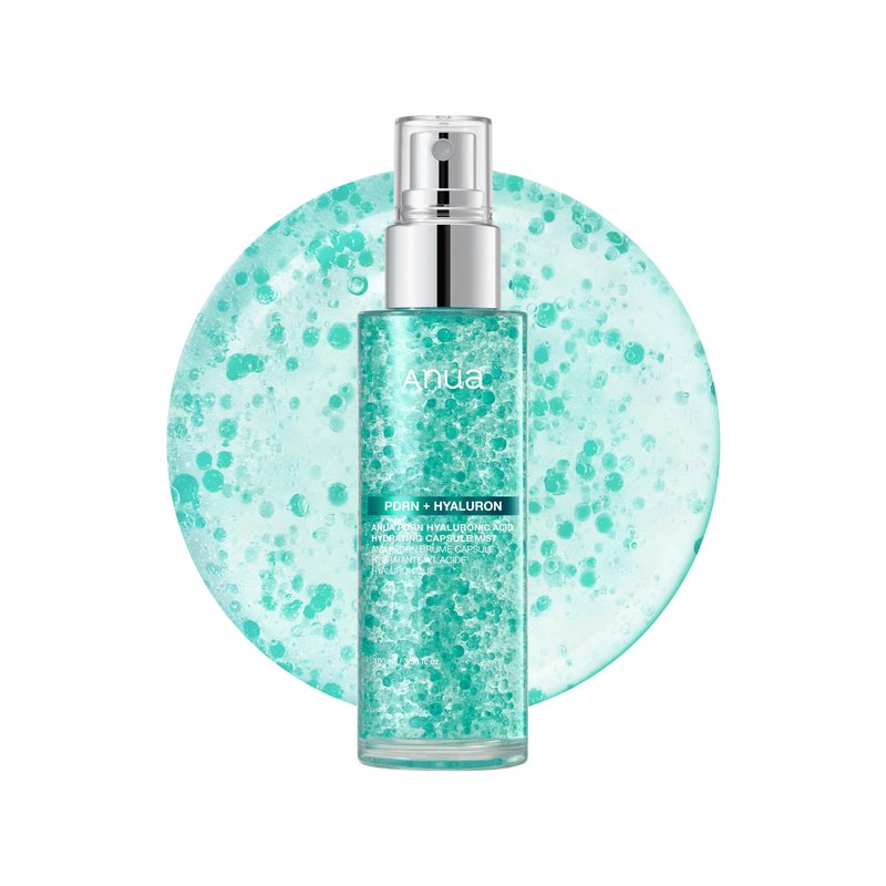 ANUA PDRN Collagen Glow Facial Serum Spray, Hydrating Face Mist, Hyaluronic Acid, dewy glass finish, All Skin Types, Instant Plumping Hydration, Firming Care, Korean Skincare, 3.38 fl oz