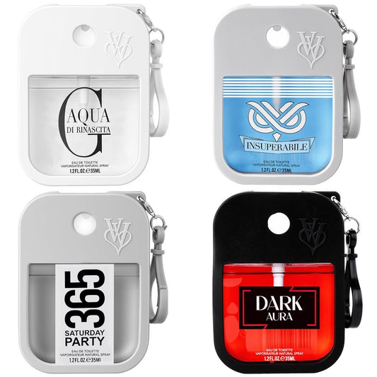 OFUN Perfumes Gift Set for Men, Men's Cologne 4x35ml Long-Lasting Eau de Parfum Collection for Birthday Father's Day Christmas Pocket Size Cologne Sampler Set