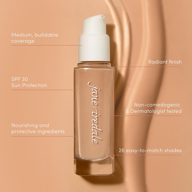 jane iredale Skintuition SPF 30 Radiance-Boosting Liquid Foundation 38 Light Medium