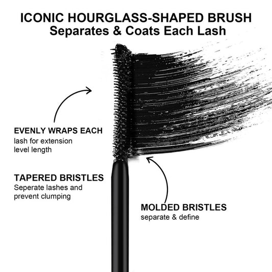 Mascara for Older Women 60 Plus, Tubing Mascara Black - Lengthening, Volumizing & Curling, Smudge-Proof, Washable, Enriched with Jojoba Oil and Castor Oil, Vegan & Cruelty-Free