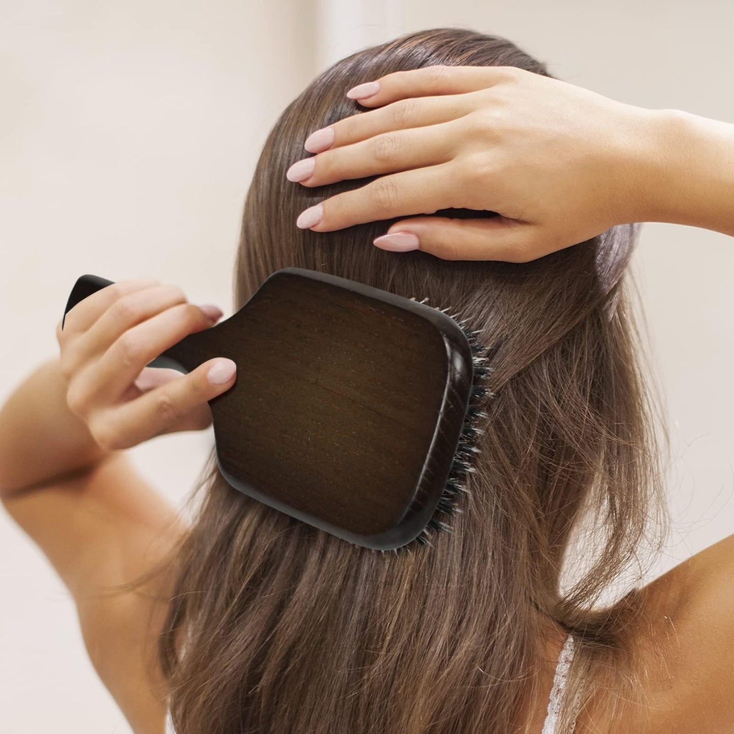 Norsewood Boar Bristle Hair Brush Set, Soft Bristle Detangler for Long, Short, Thin, Curly, Straight, or Wavy, Hairbrush for Enhancing Shine, Great for Men, Women, and Kids