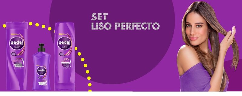 Sedal Liso Perfecto | 3-Piece Hair Straightening Set for Smooth, Sleek Hair