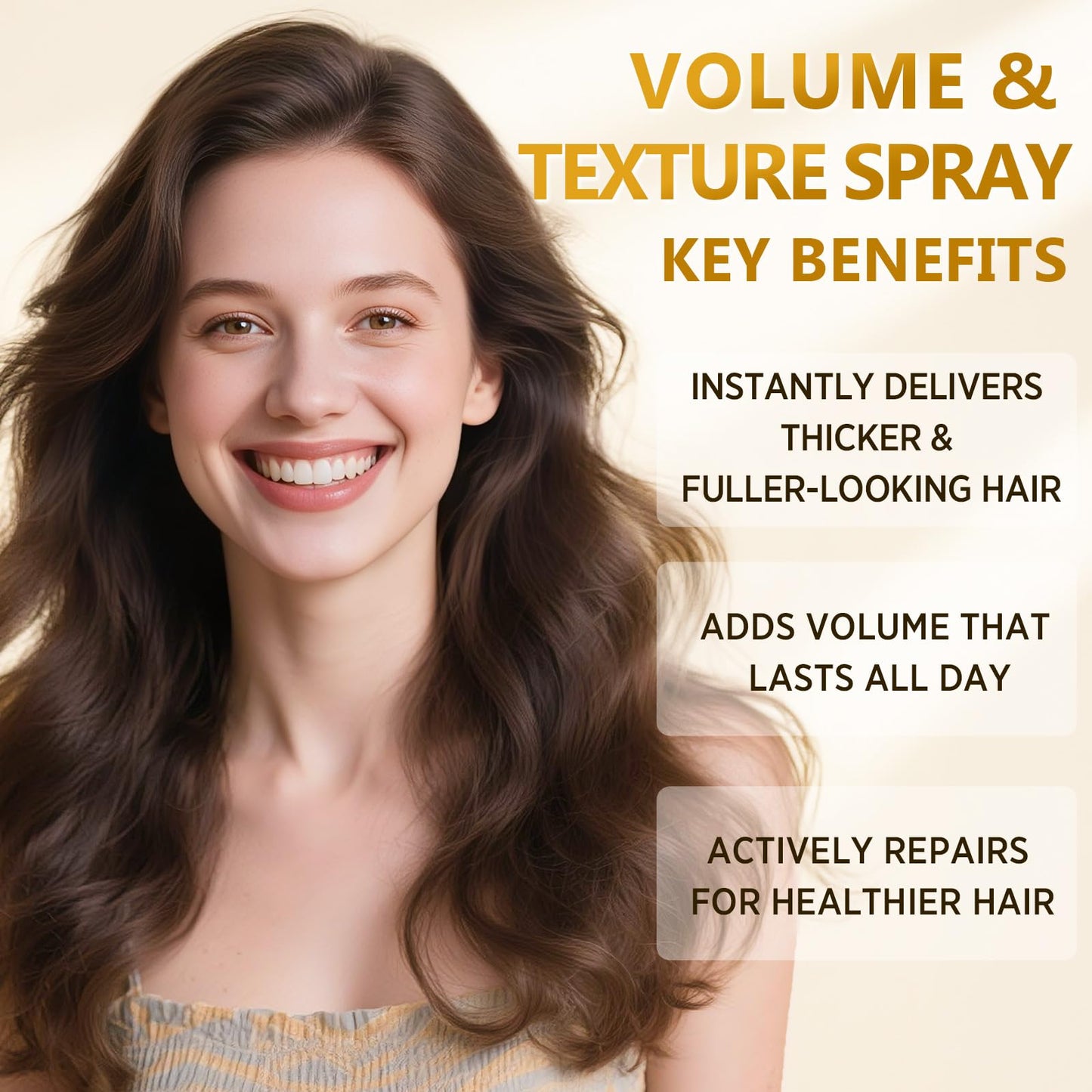 BELEZALIB Hair Texture Spray for Women, Volume Spray Adds Body, Shine & Heat Protection for Thin and Fine Hair, Lightweight, Fine Mist with Camellia Seed Oil + Keratin, 8.5 oz