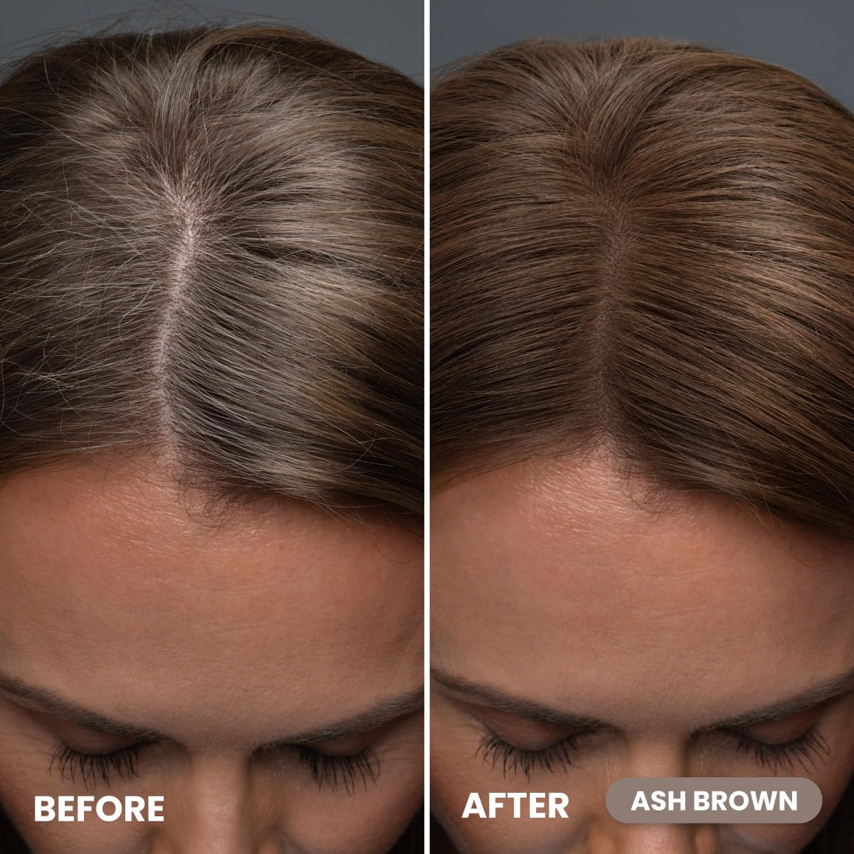 Prime Prometics Instant Coverage Hairline Powder for Mature Women – Covers Grays, Roots & Thinning Areas – Water & Sweat-Resistant – Natural, Fuller-Looking Hairline (Ash Brown)