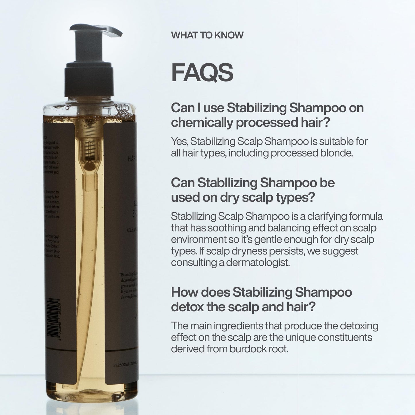 Harklinikken Stabilizing Scalp Shampoo - Refreshes, Restores & Supports Optimal Conditions for Hair Growth - Gentle, Nourishing Formula