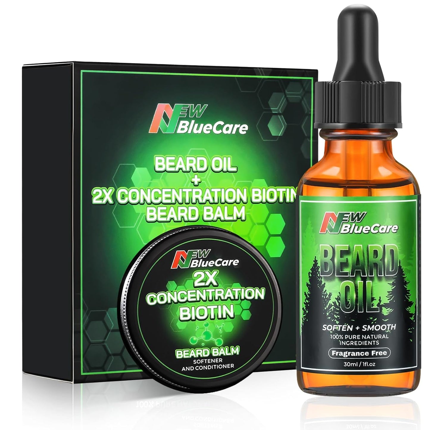 Beard Growth Balm | Nourishing Beard Growth Kit for Thicker, Fuller Beards