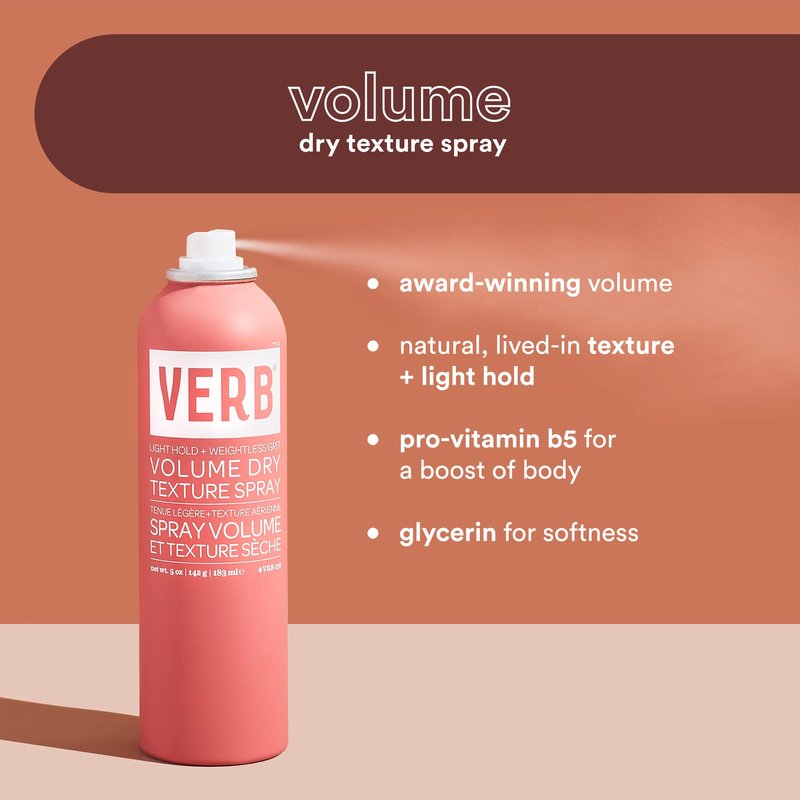 VERB Volume Dry Texture Spray, 1.6 fl oz (Pack of 2)